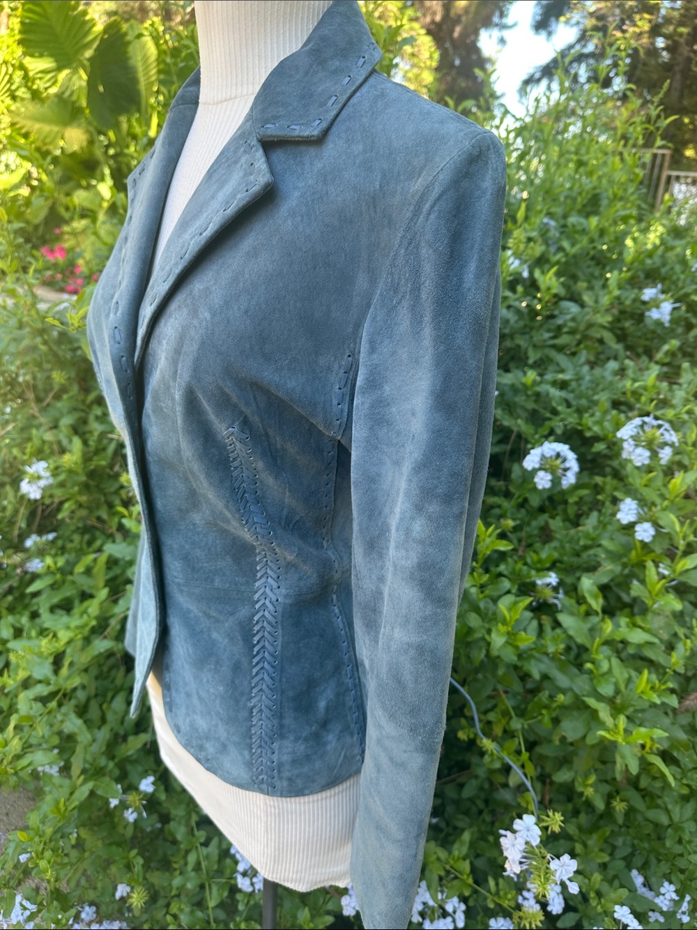 Georgiou Studio Suede Tailored Jacket/Blazer - Picture 5 of 14